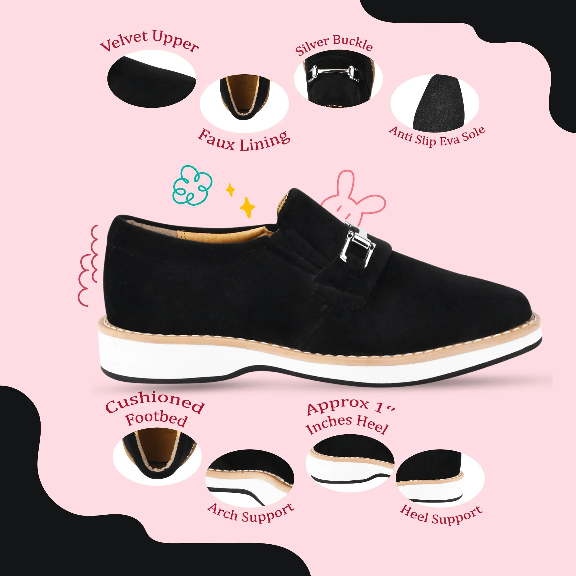 Liberty Zeno Rachel Kids Velvet Buckle semi casual Loafer - Image 35