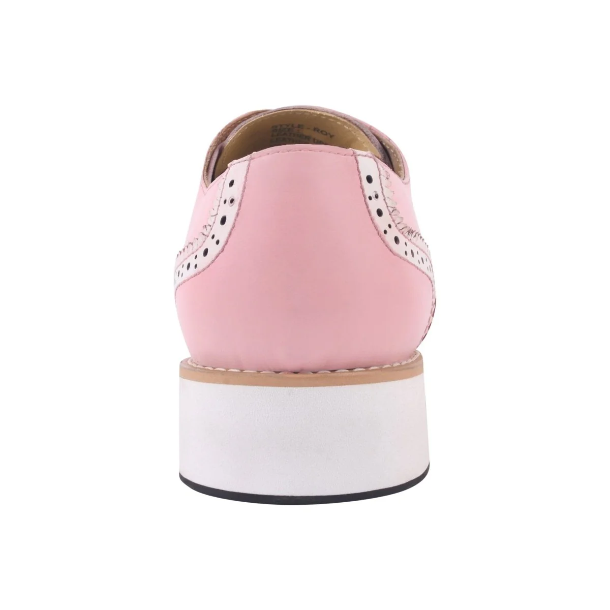 Liberty Zeno Roy Ostrich Leather Perforated toe Casual Oxford Dress Shoes - Image 23