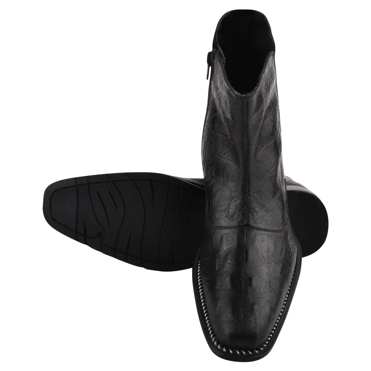 Liberty Zeno SANDRA Leather Ankle Length Side Zip Up Boots - Image 2