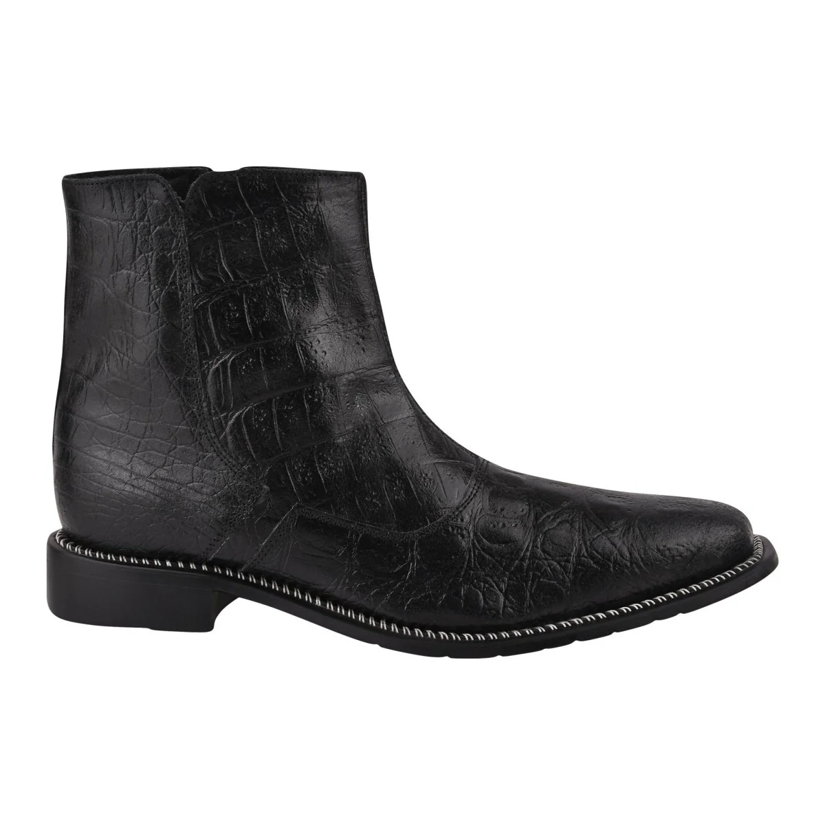 Liberty Zeno SANDRA Leather Ankle Length Side Zip Up Boots - Image 5