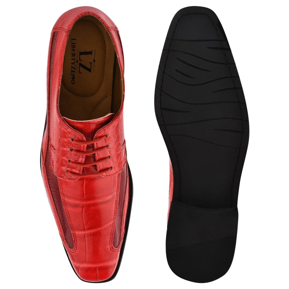 Liberty Zeno Sculpt Leather Oxford Style Dress Shoes - Image 4
