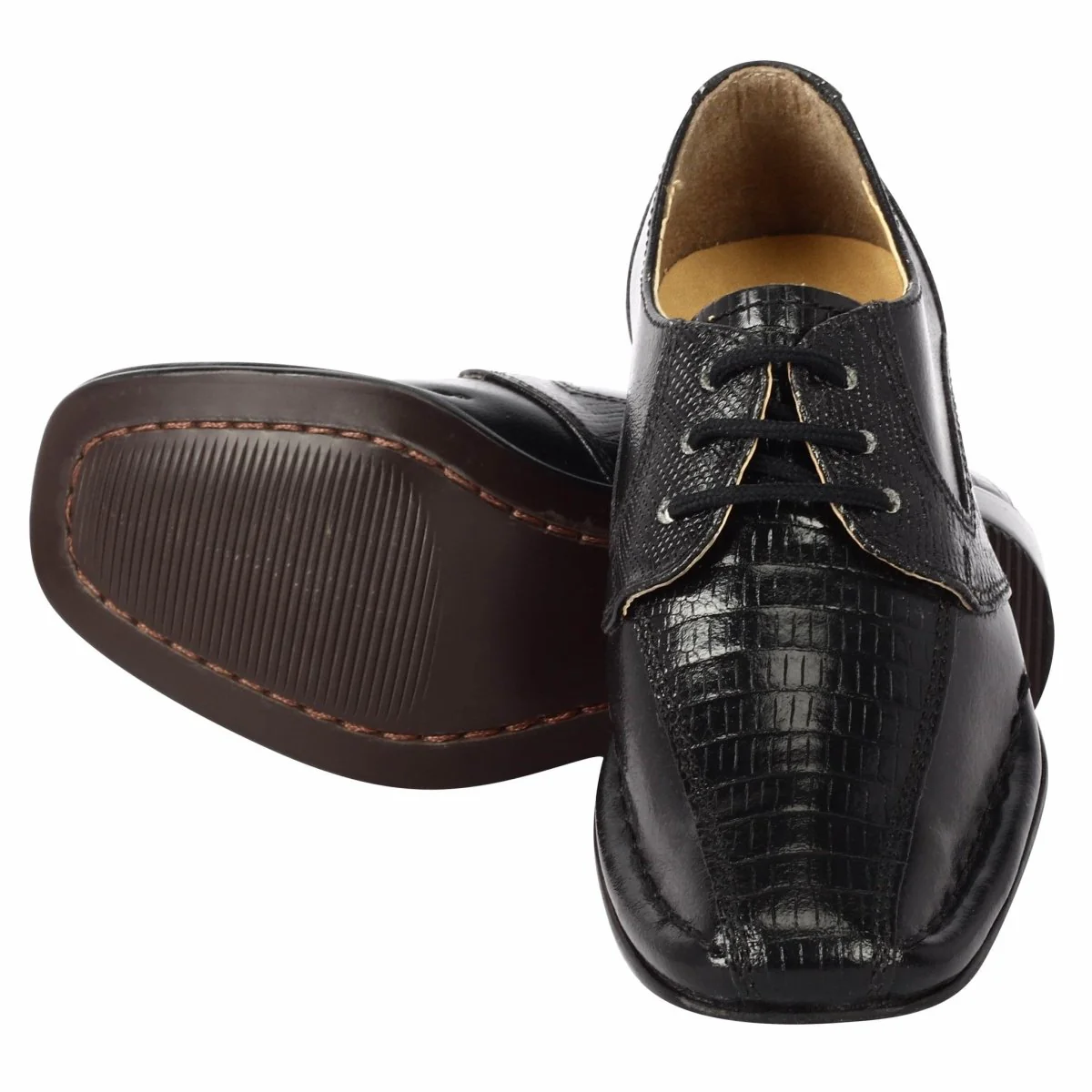 Liberty Zeno Senior Leather Oxford Style Kids Dress Shoes - Image 14