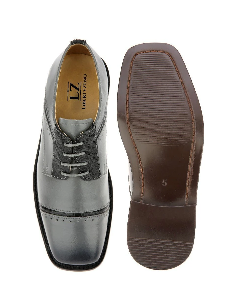 Liberty Zeno Swish Leather Oxford Style Dress Shoes for Kids - Image 14