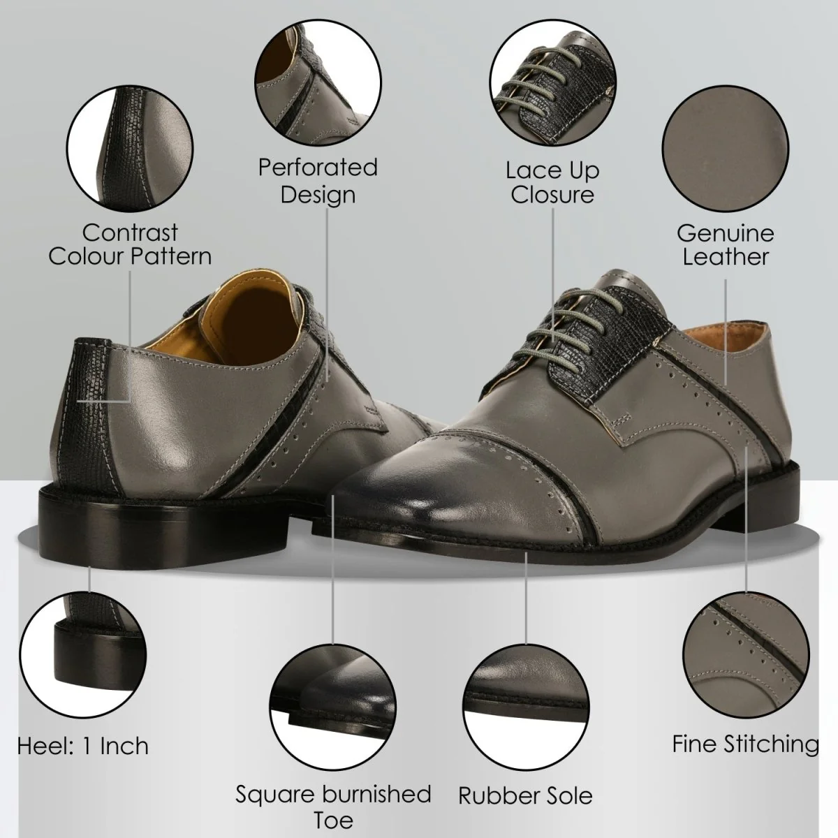 Liberty Zeno Swish Leather Oxford Style Dress Shoes for Kids - Image 15