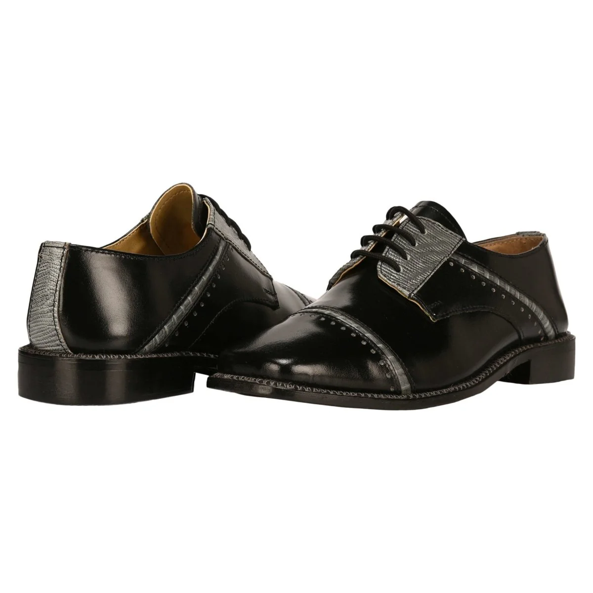 Liberty Zeno Swish Leather Oxford Style Dress Shoes for Kids - Image 4