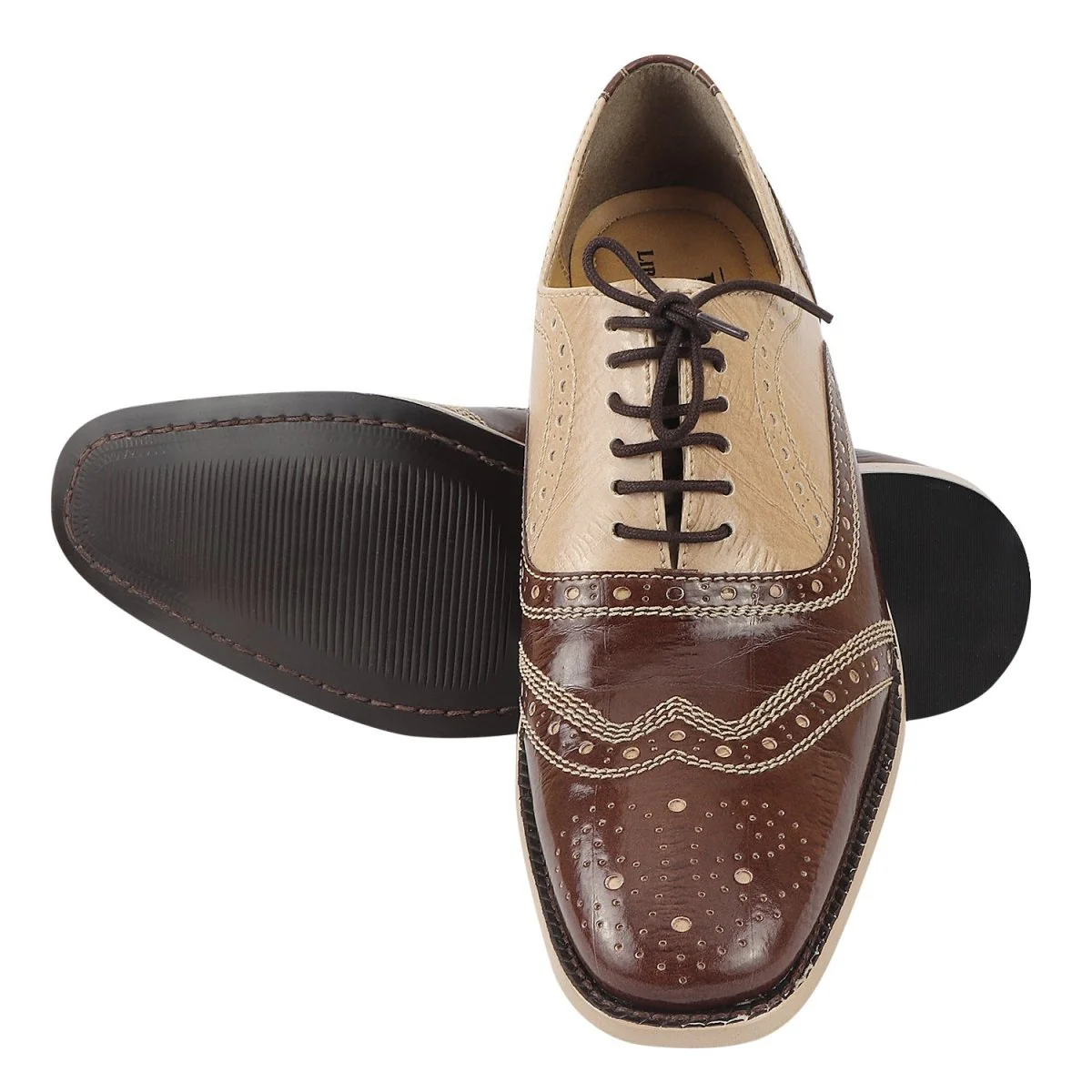 Liberty Zeno Tremont Genuine Leather Oxford Style Brogue Dress Shoes - Image 22