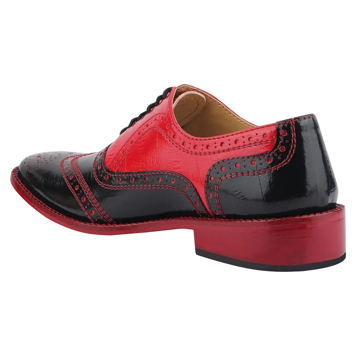 Liberty Zeno Tremont Genuine Leather Oxford Style Brogue Dress Shoes - Image 5