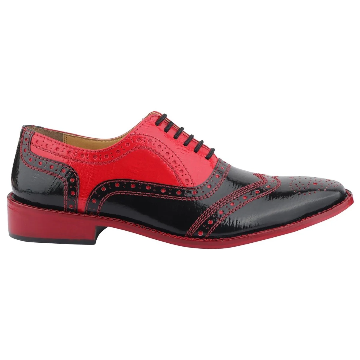 Liberty Zeno Tremont Genuine Leather Oxford Style Brogue Dress Shoes - Image 7