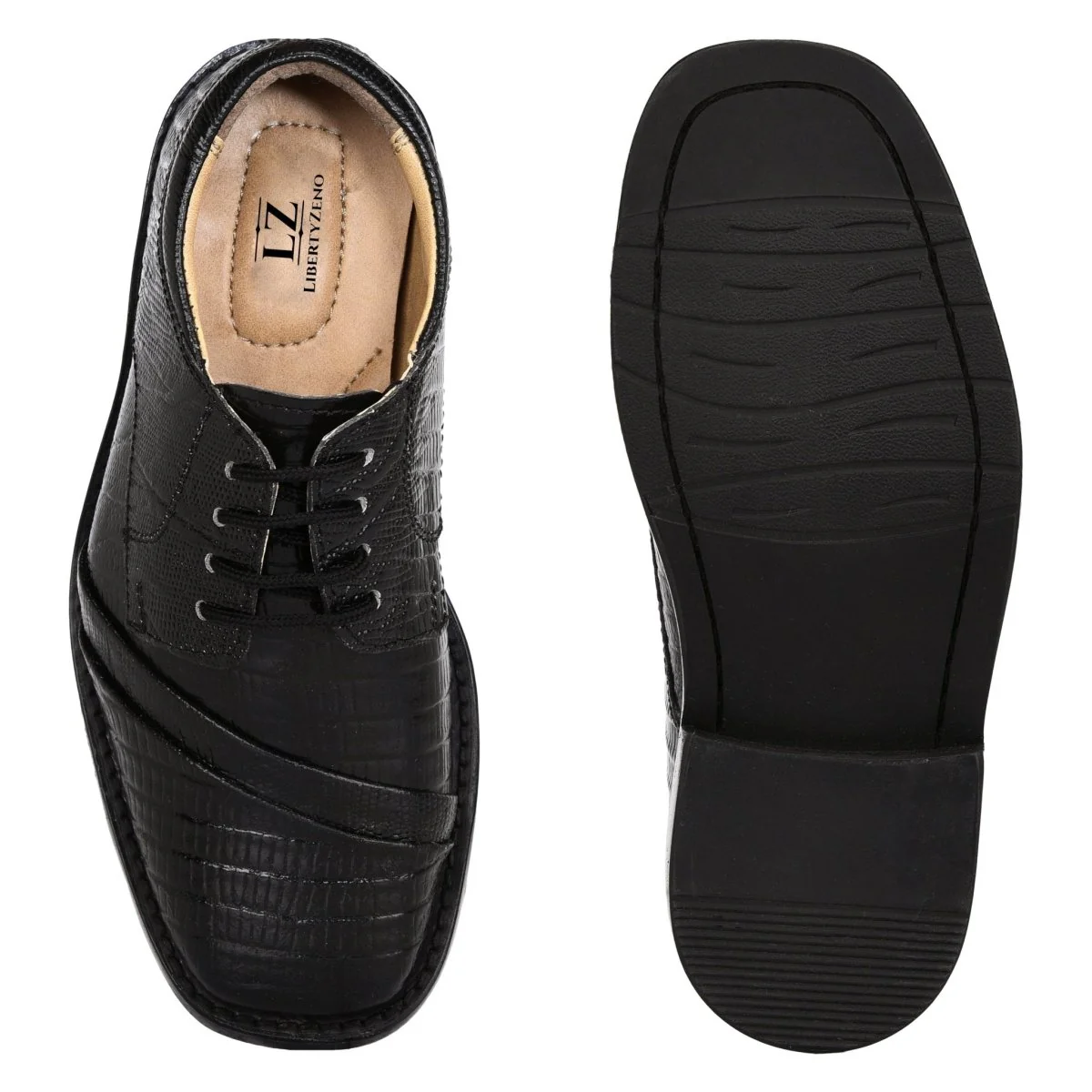 Liberty Zeno Trevor Leather Oxford Style Boys Dress Shoes - Image 22