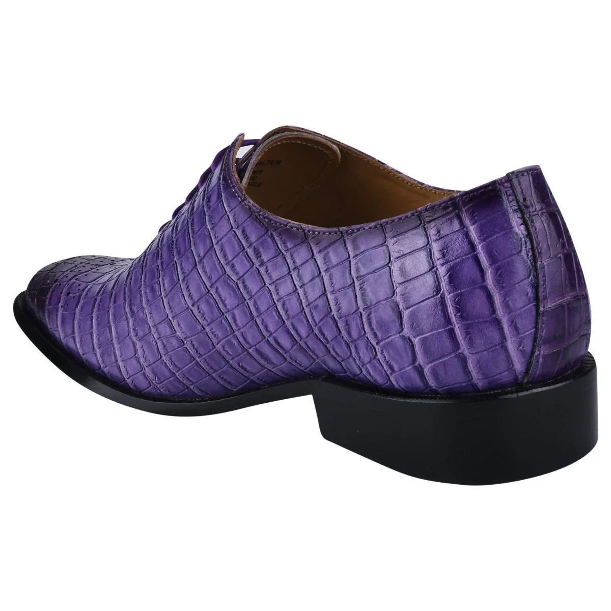 Liberty Zeno Walter Small Croco Leather Lace up Oxford Dress shoes - Image 10