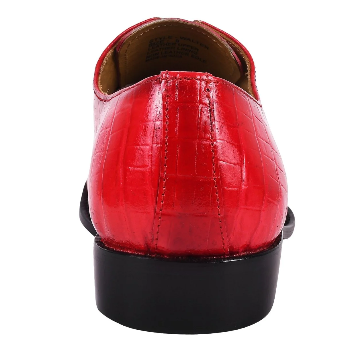 Liberty Zeno Walter Small Croco Leather Lace up Oxford Dress shoes - Image 6