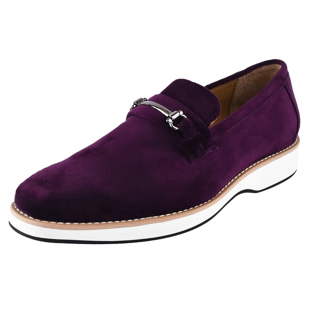 Liberty Zeno Welkar Men Velvet Causal Buckle Slip-On Loafers Shoes