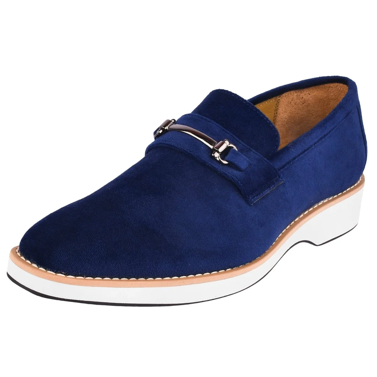 Liberty Zeno Welkar Men Velvet Causal Buckle Slip-On Loafers Shoes - Image 16