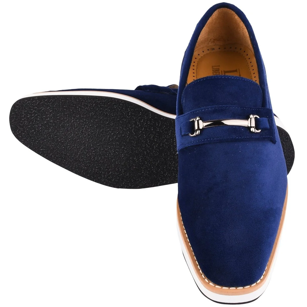 Liberty Zeno Welkar Men Velvet Causal Buckle Slip-On Loafers Shoes - Image 17