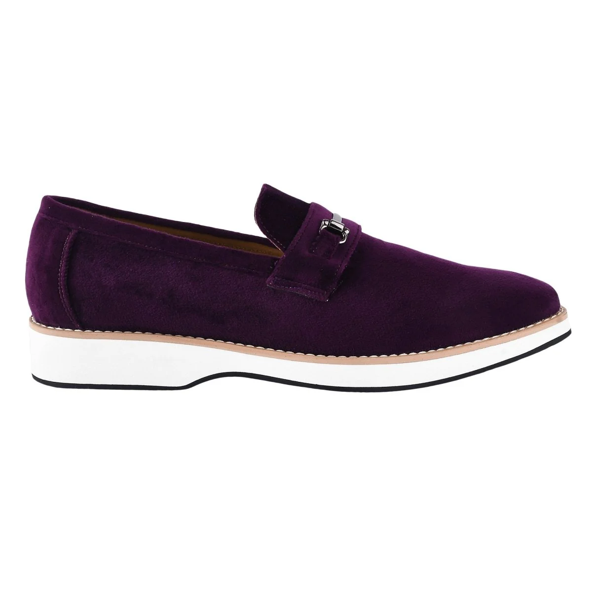 Liberty Zeno Welkar Men Velvet Causal Buckle Slip-On Loafers Shoes - Image 4