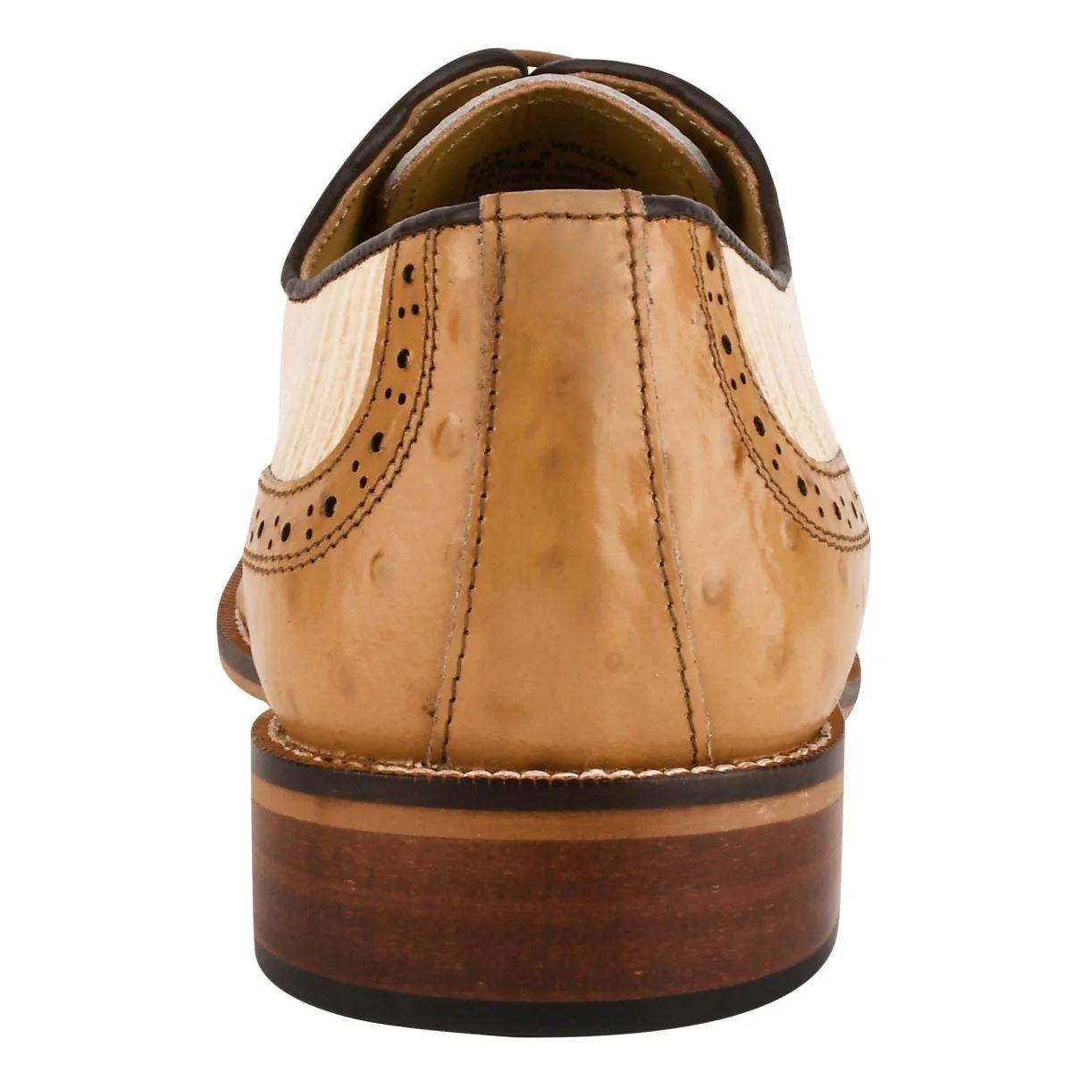 Liberty Zeno William Genuine Leather Two Tonned Lizard/Ostrich Print Oxford Shoes - Image 13