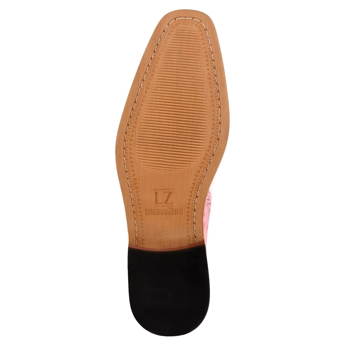 Liberty Zeno William Genuine Leather Two Tonned Lizard/Ostrich Print Oxford Shoes - Image 7