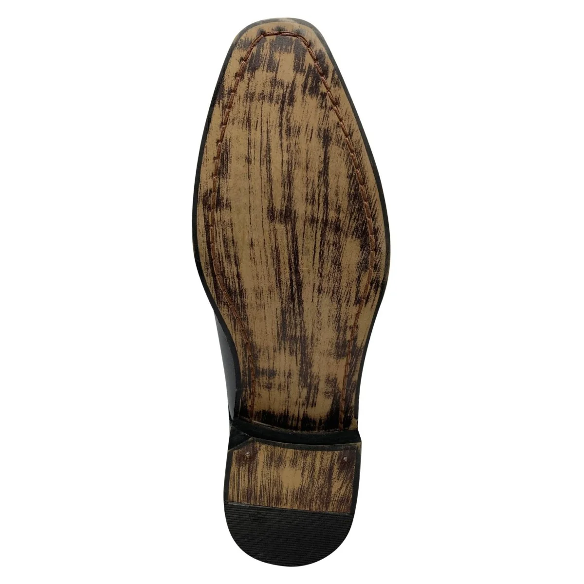 Libertyzeno Shoes LIBERTYZENO Men's Leather Buckle Monk Strap Dress Shoes - Image 5