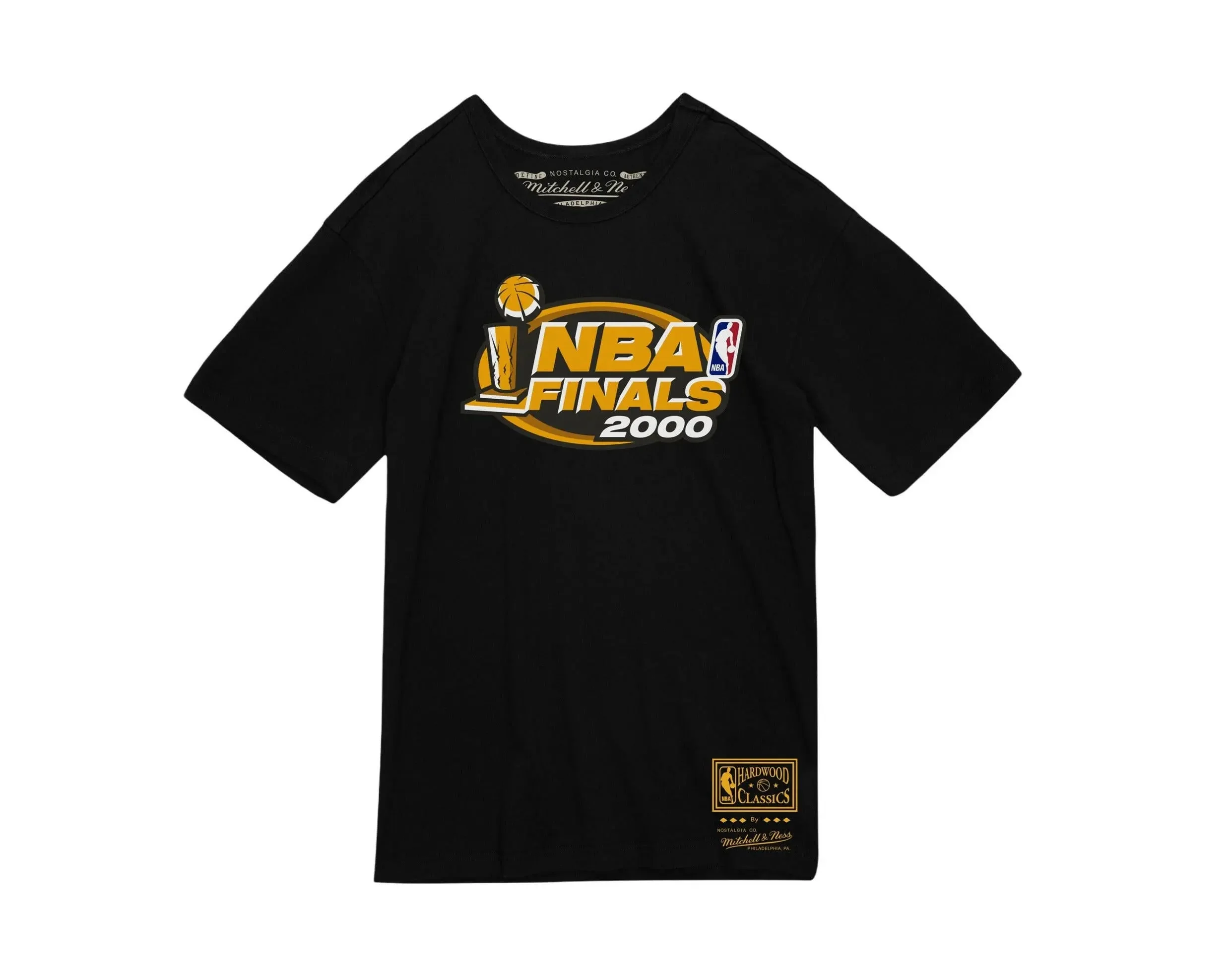 Mitchell and Ness Qs 2000 Finals Lakers T Shirt Men's Cotton