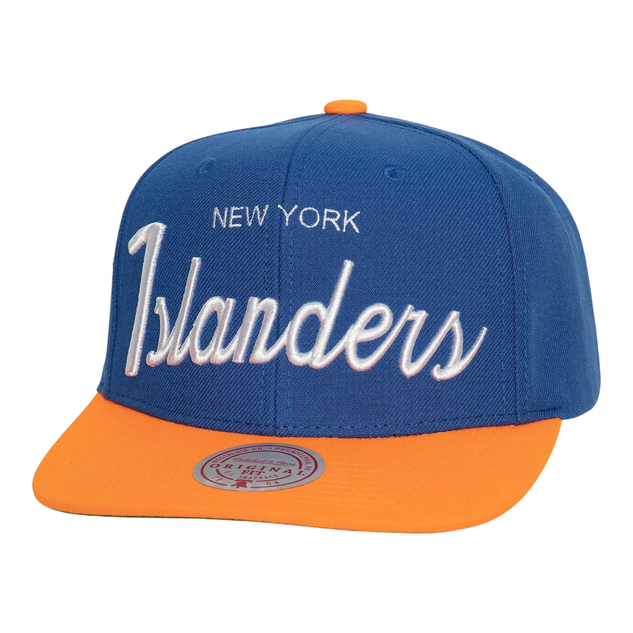 Mitchell & Ness NHL New York Islanders Vintage Script Snapback Hat