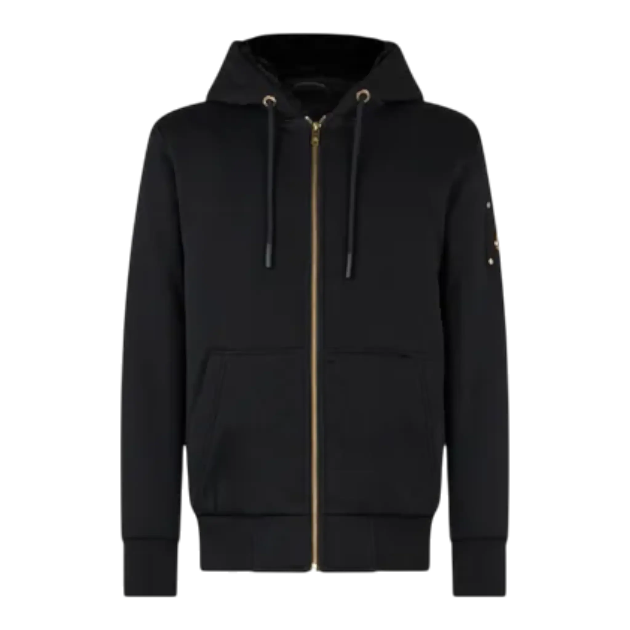 MOOSE KNUCKLES CLASSIC BUNNY MEN Zip-Up Hoodie Black/Black Fur - Image 2