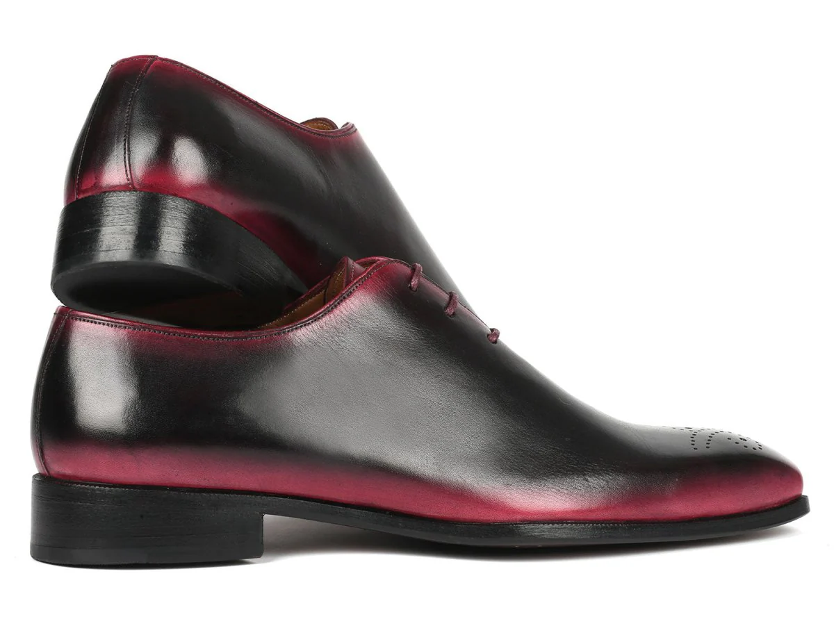 Paul Parkman Black and Red Men's Oxford Shoes - Image 2