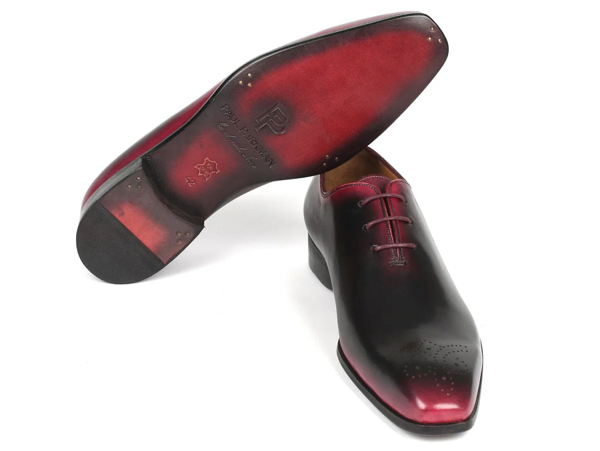 Paul Parkman Black and Red Men's Oxford Shoes - Image 3