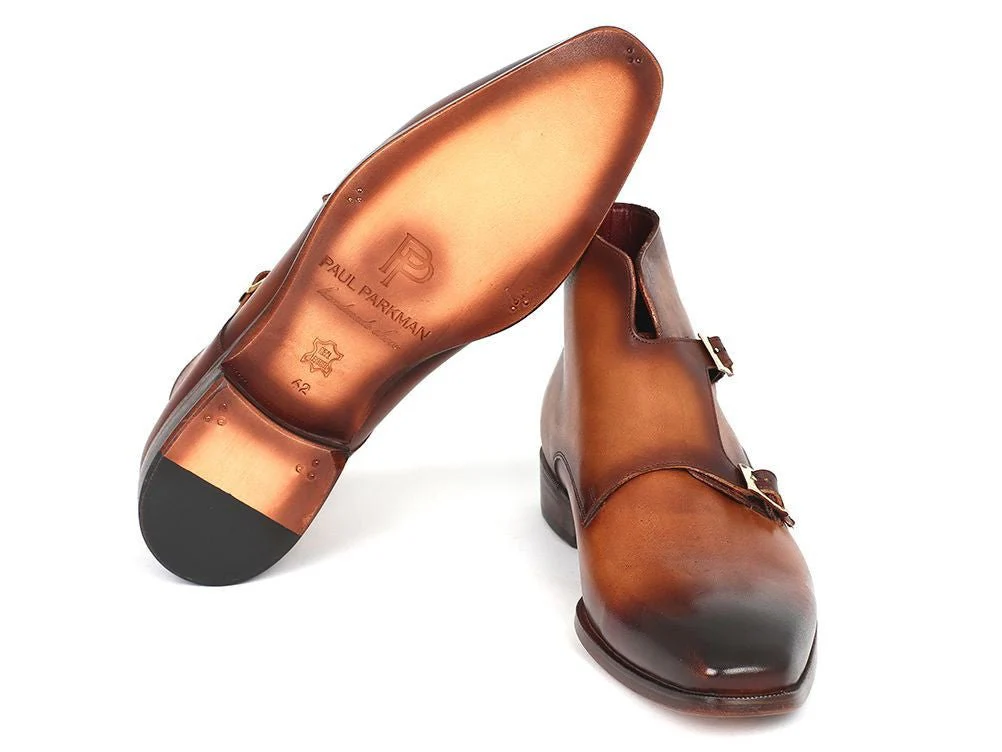 Paul Parkman Double Monkstrap Boots Brown (ID#8154-BRW) - Image 2