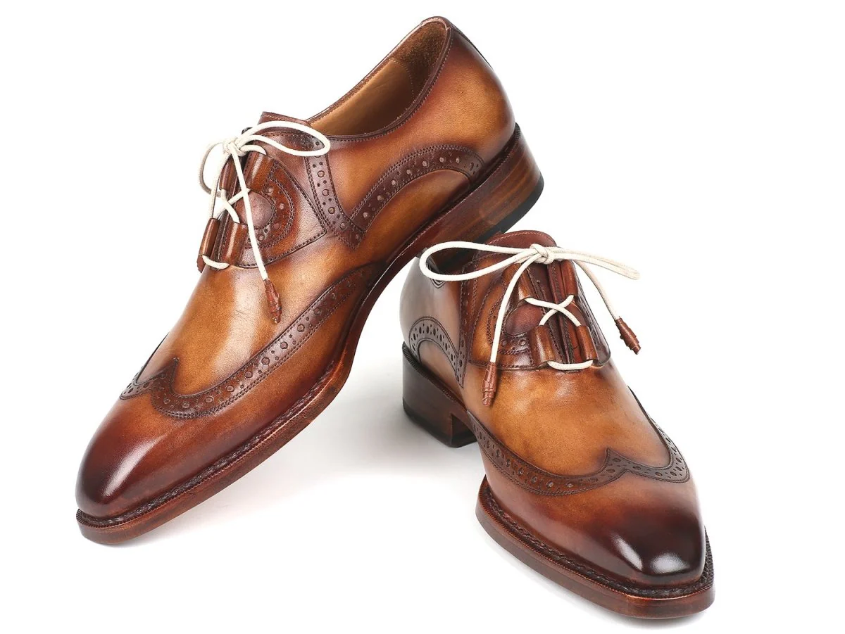 Paul Parkman Goodyear Welted Ghillie Lacing Wingtip Brogues (ID#2955-CML) - Image 3