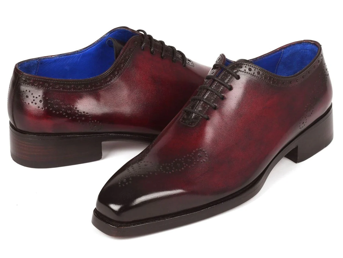Paul Parkman Goodyear Welted nched Oxfords Bordeaux (ID#7614-BRD) - Image 2