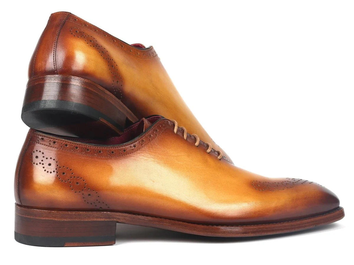 Paul Parkman Goodyear Welted nched Oxfords Camel (ID#7614-CML) - Image 4