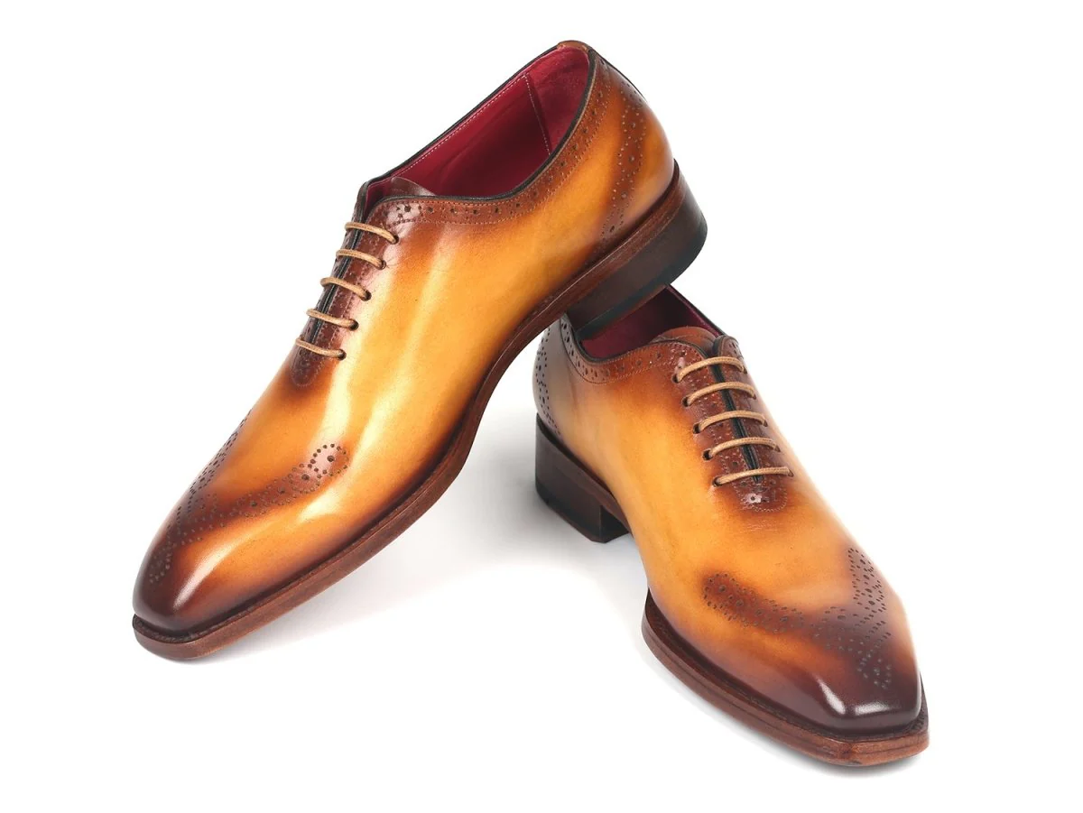 Paul Parkman Goodyear Welted nched Oxfords Camel (ID#7614-CML) - Image 5