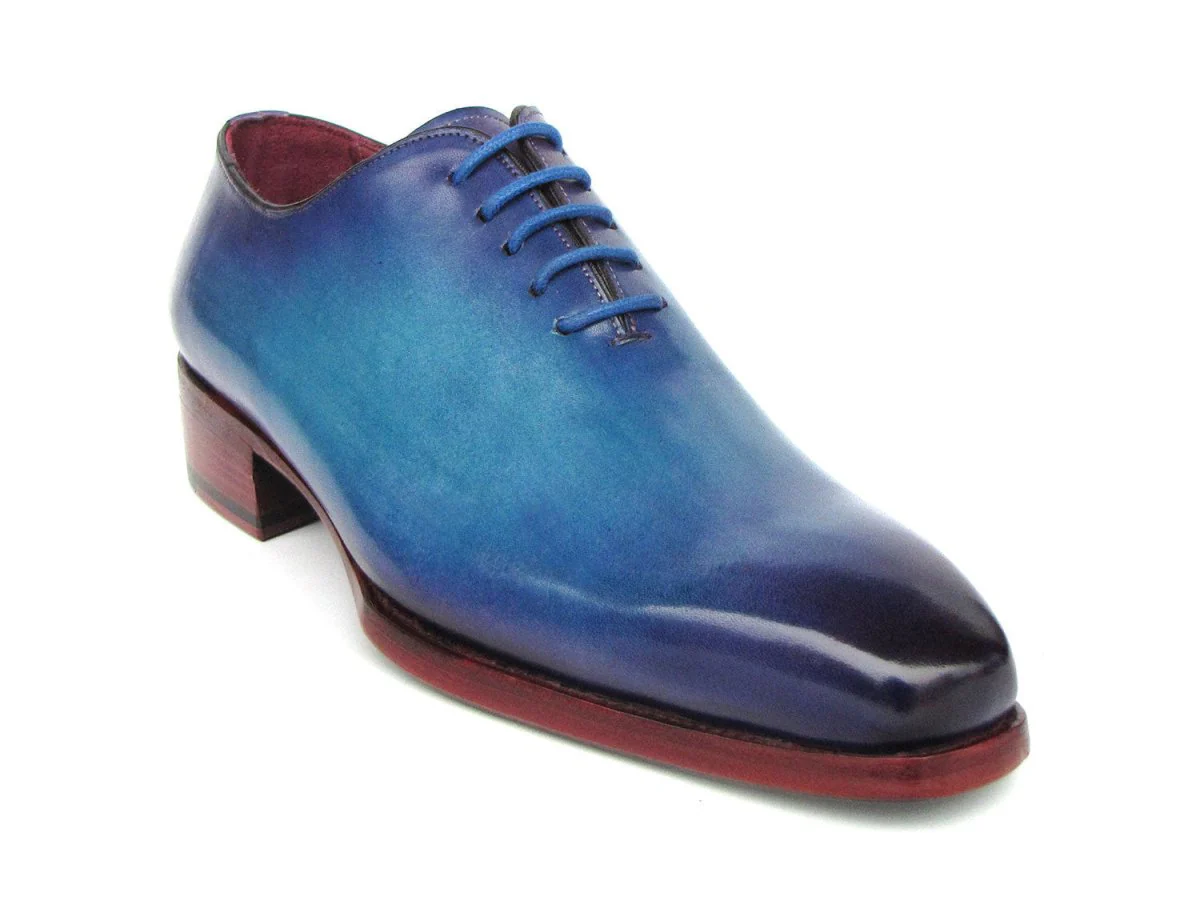 Paul Parkman Goodyear Welted Wholecut Oxfords Blue and Turquoise (ID#044TRQ) - Image 3