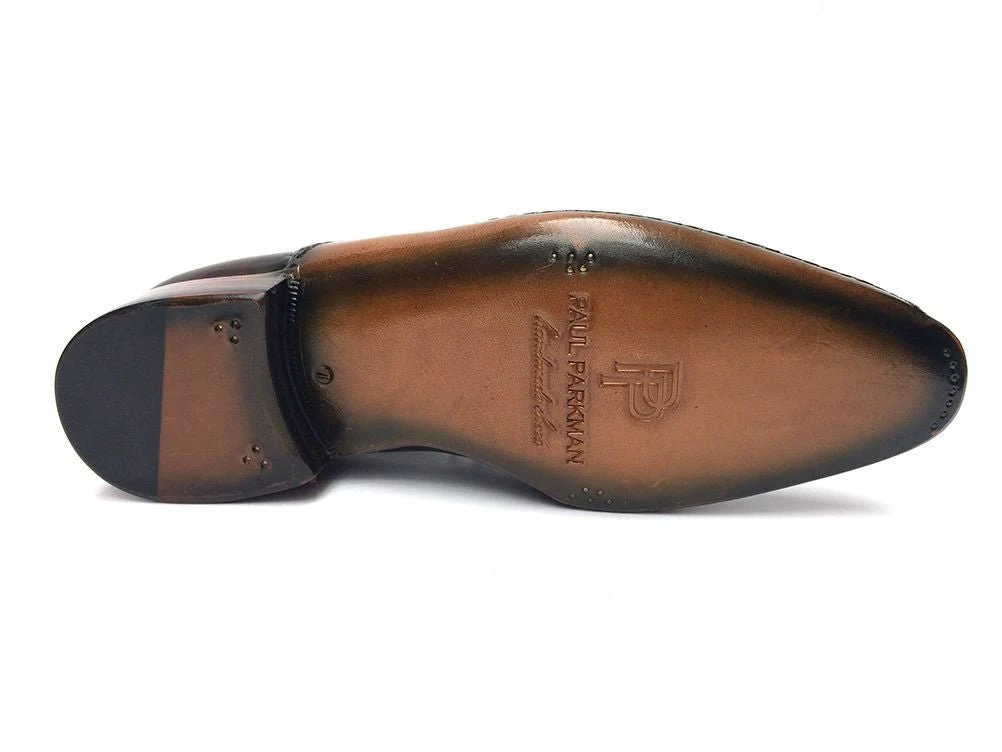 Paul Parkman Green and Purple Handmade Oxfords (ID#OPK215C) - Image 3