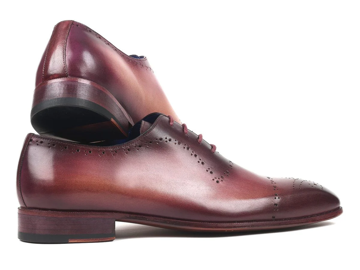 Paul Parkman Hand-Painted Classic Brogues in Burgundy - Image 3