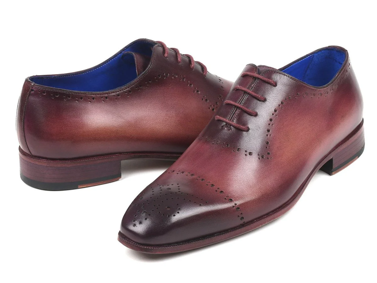 Paul Parkman Hand-Painted Classic Brogues in Burgundy - Image 6