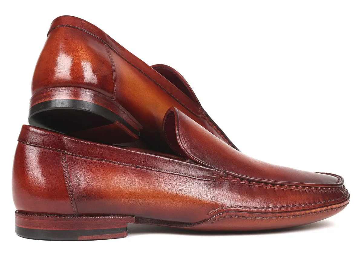 Paul Parkman Hand-Sewn Moccasins in Brown - Image 3