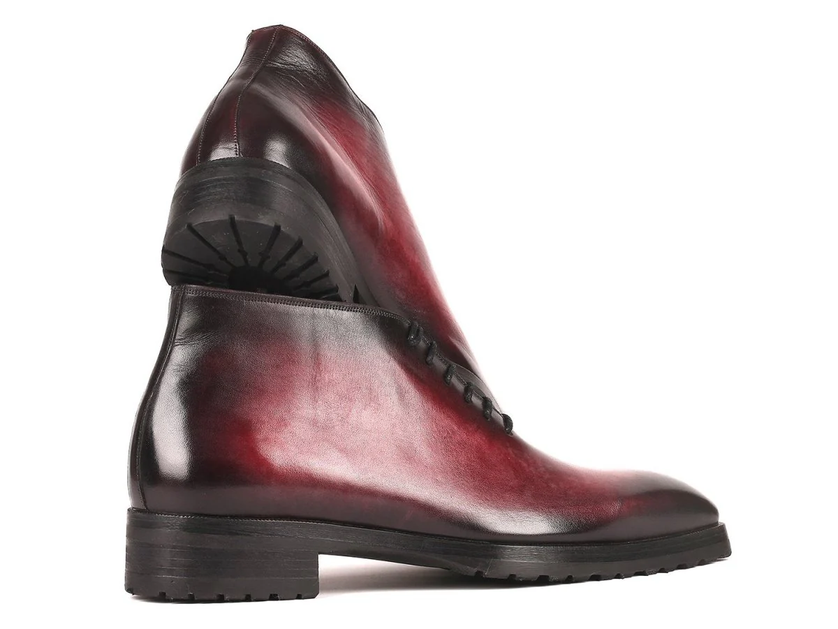 Paul Parkman Men's Ankle Boots Bordeaux Burnished (ID#791BRD13) - Image 6