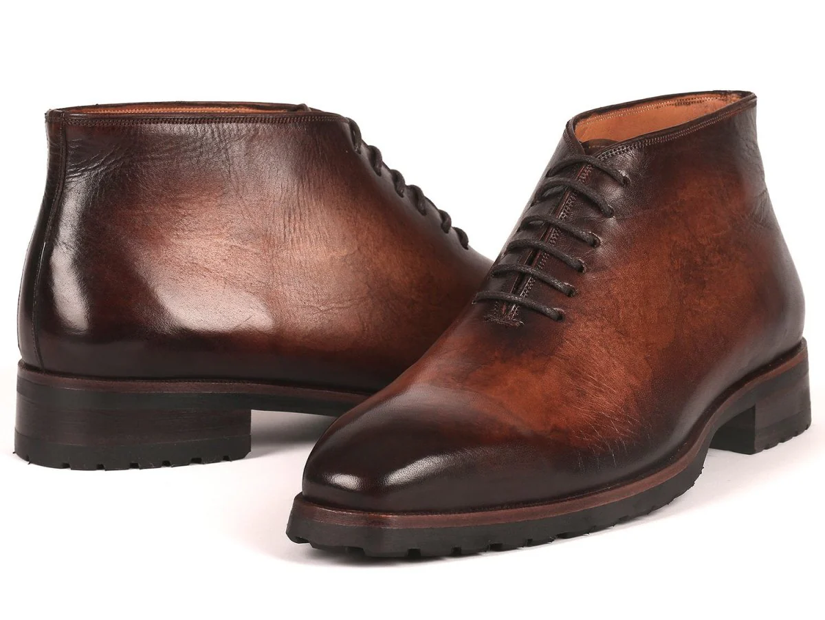 Paul Parkman Men's Ankle Boots in Brown Burnished - Image 2