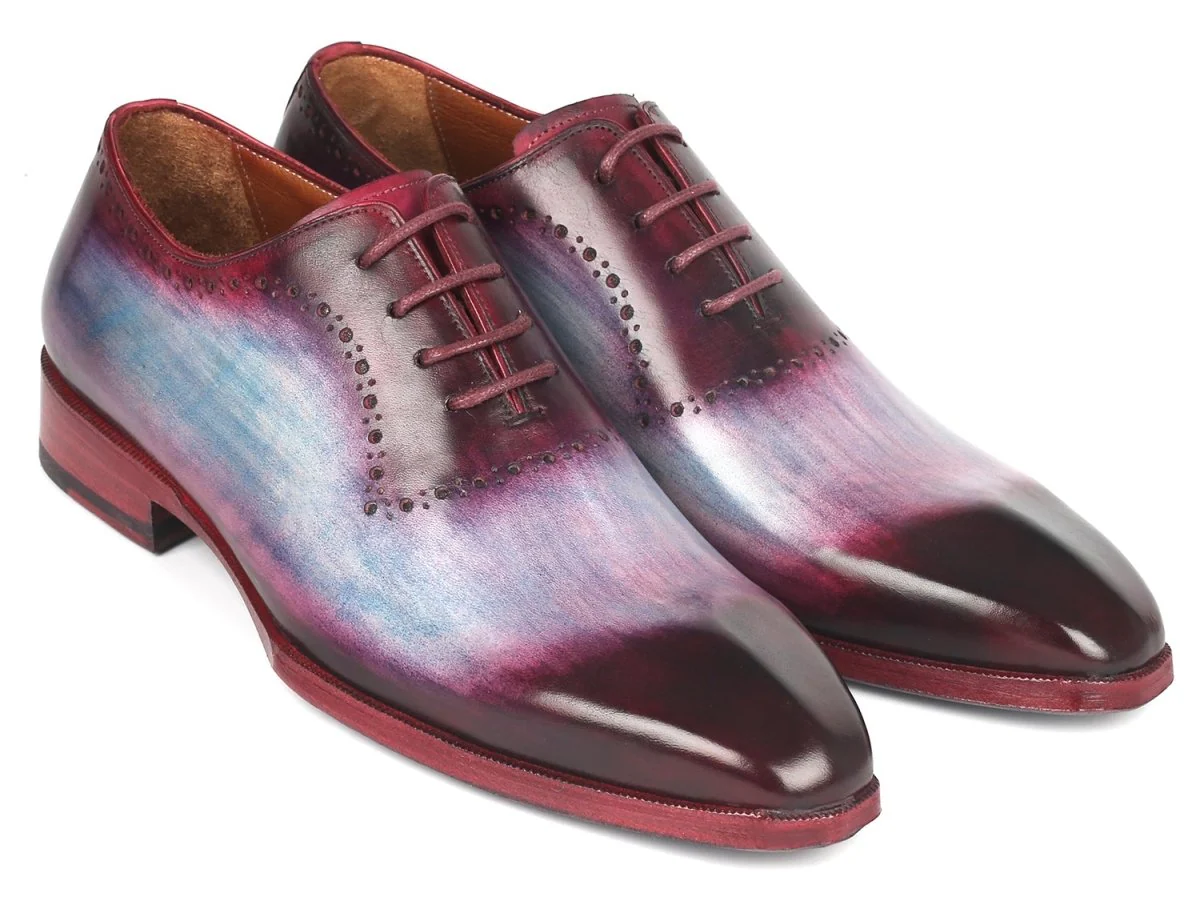 Paul Parkman Men's Blue and Purple Oxfords (ID#AG446PBL)
