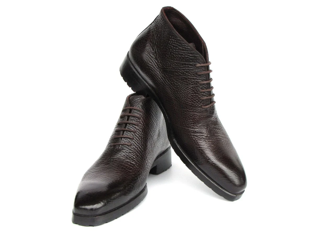 Paul Parkman Men's Brown Floater Leather Ankle Boots - Image 3