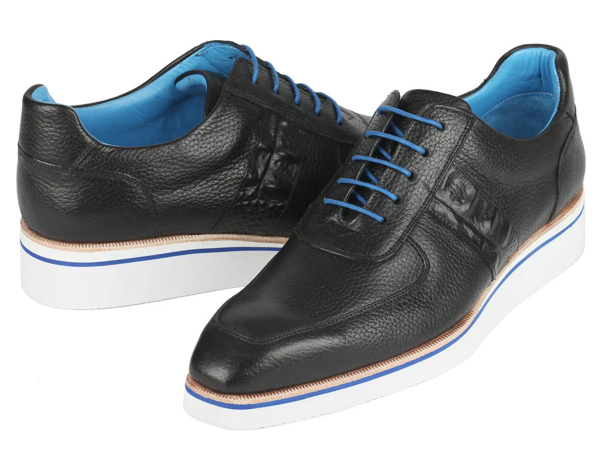 Paul Parkman Men's Casual Shoes Black Floater Leather - Image 3