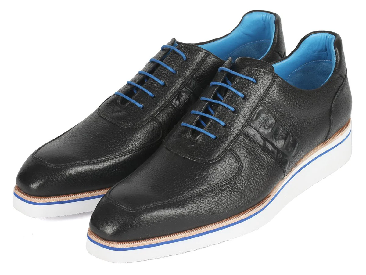 Paul Parkman Men's Casual Shoes Black Floater Leather - Image 6