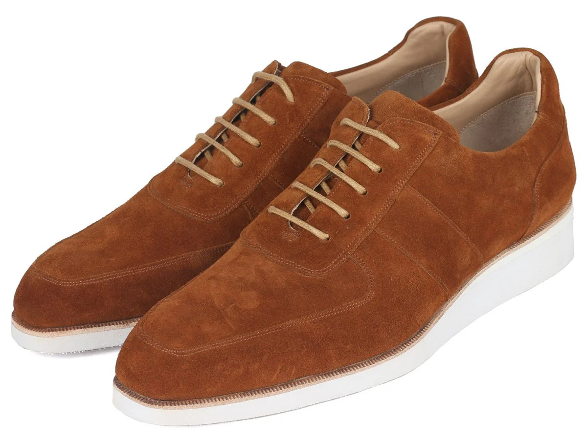 Paul Parkman Men's Casual Shoes Camel Suede (ID#192-SD-CML) - Image 6