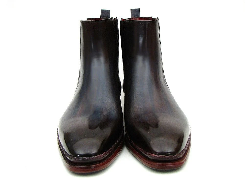 Paul Parkman Men's Chelsea Boots Navy and Bordeaux (ID#BT54F11) - Image 6