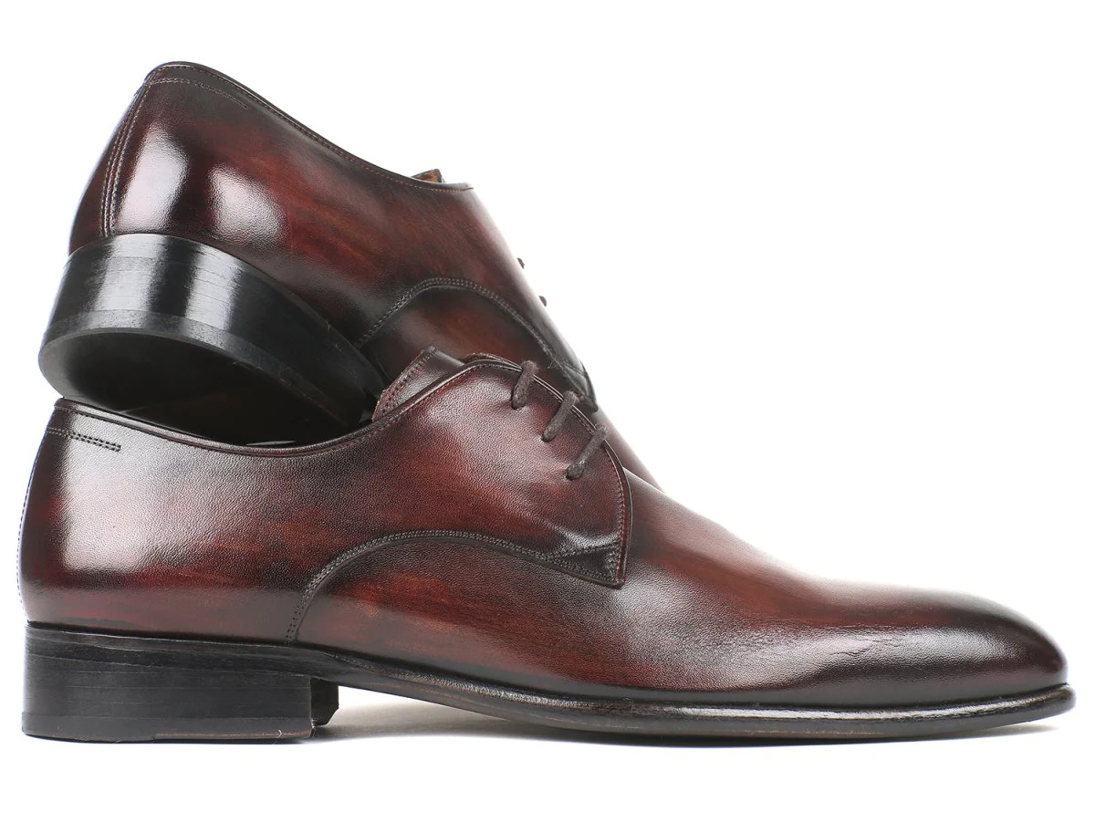Paul Parkman Men's Custom Made Antique Brown Derby Shoes 696AT51 - Image 4