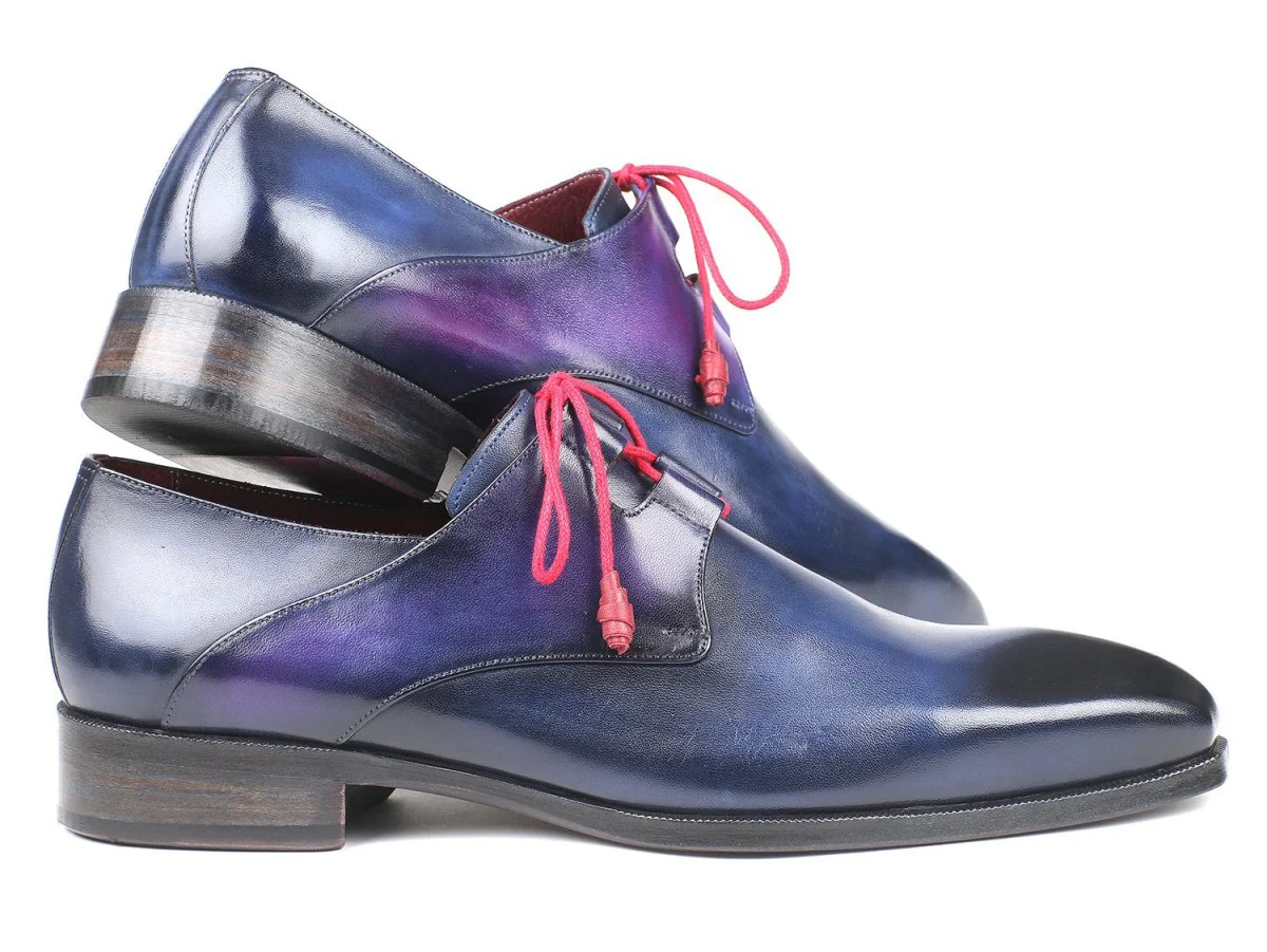 Paul Parkman Men's Ghillie Lacing Dress Shoes in Blue - Image 2