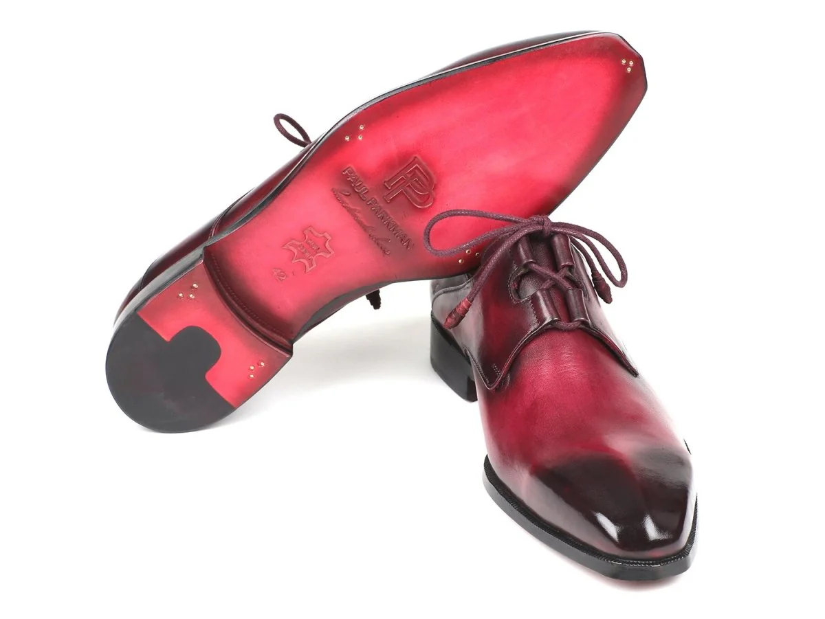 Paul Parkman Men's Ghillie Lacing Dress Shoes in Bordeaux - Image 3