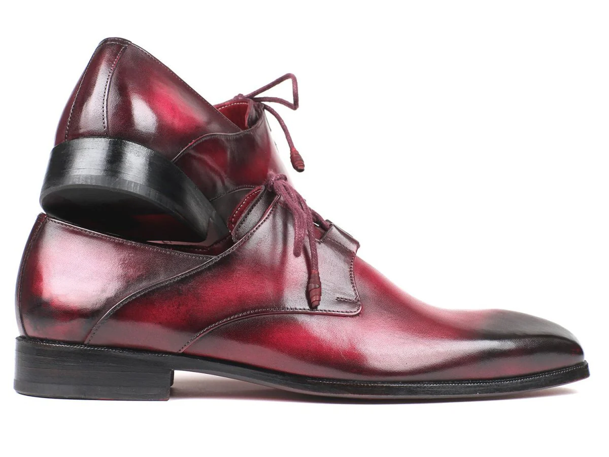 Paul Parkman Men's Ghillie Lacing Dress Shoes in Bordeaux - Image 6