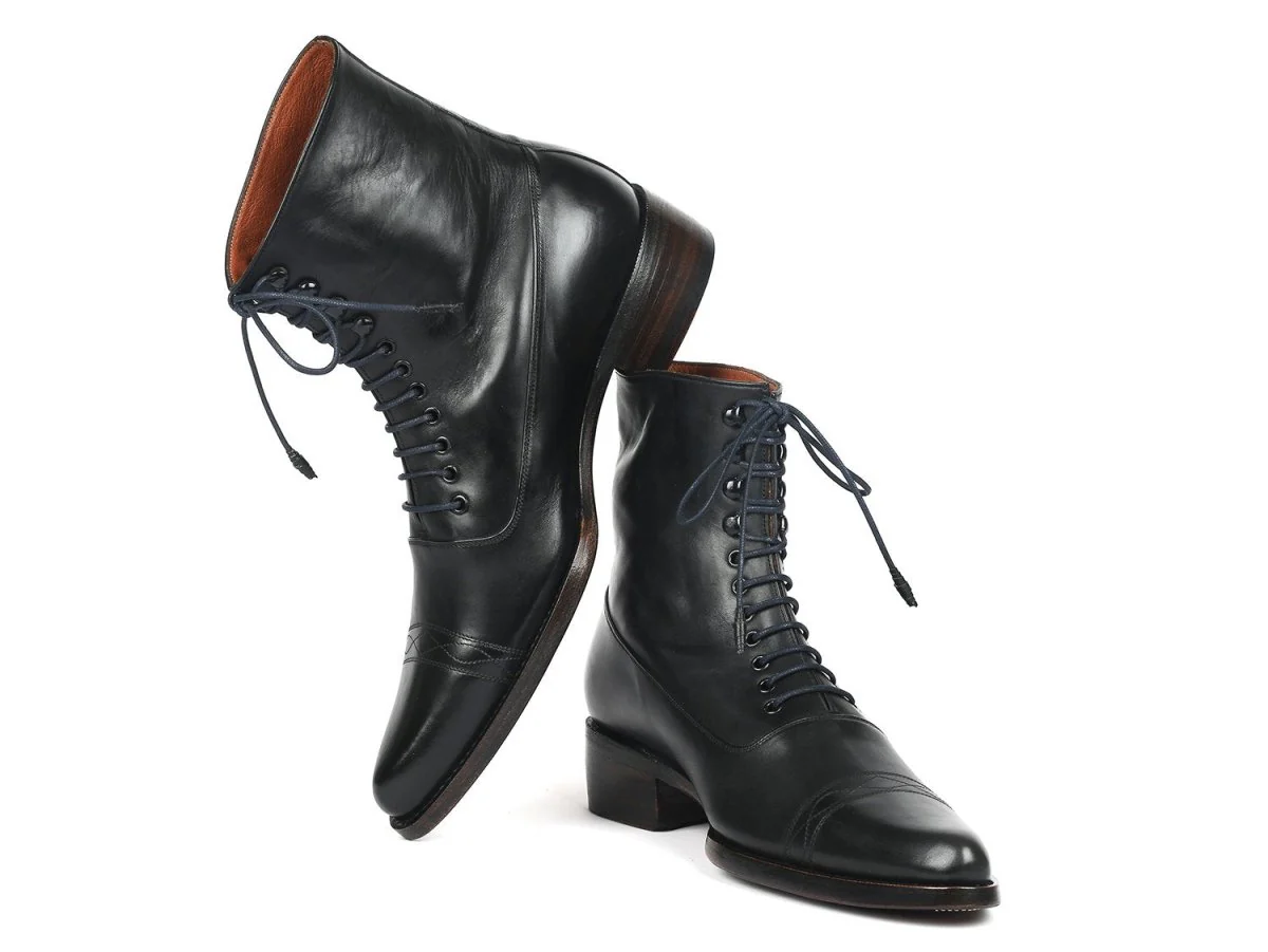 Paul Parkman Men's Goodyear Welted Boots Black Leather (ID#CW477-BLK) - Image 3